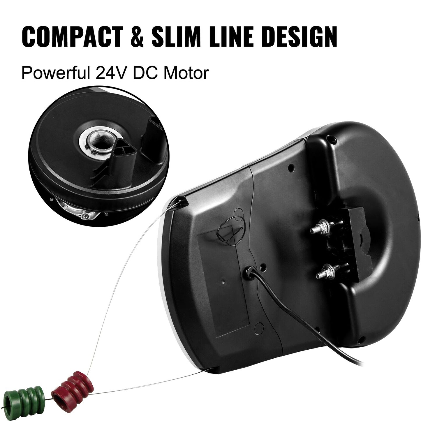 VEVOR Garage Roller Door Opener, 800 N Lift Force 164 ft Remote Control, 220V Electric