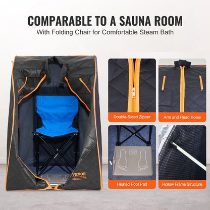 Far Infrared Home Sauna Tent 1050W for Detox & Weight Loss Therapy