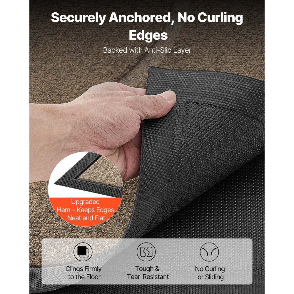 Front Door Mat, 1194 x 813 mm Commercial Floor Mat for Indoor and Outdoor, Modern Stylish Carpet with TPE Backing, Heavy