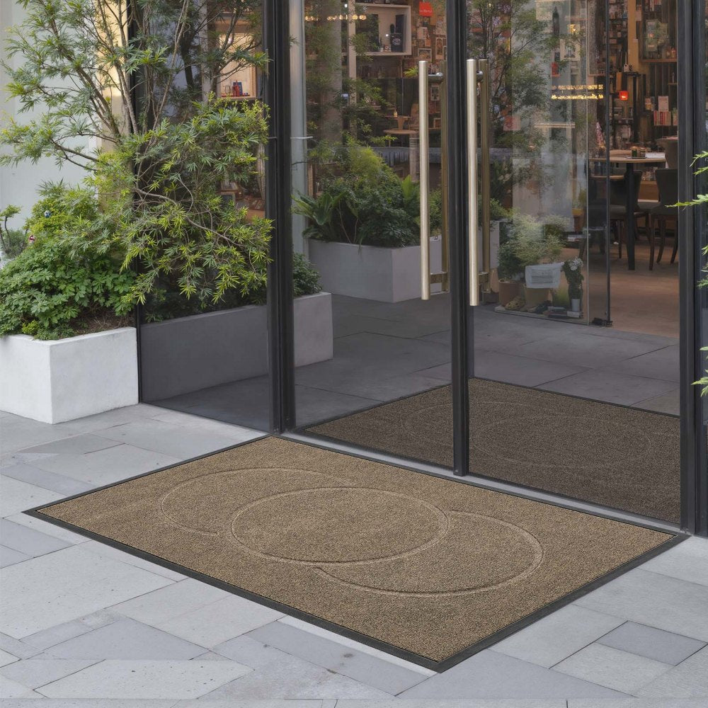 Front Door Mat, 1194 x 813 mm Commercial Floor Mat for Indoor and Outdoor, Modern Stylish Carpet with TPE Backing, Heavy