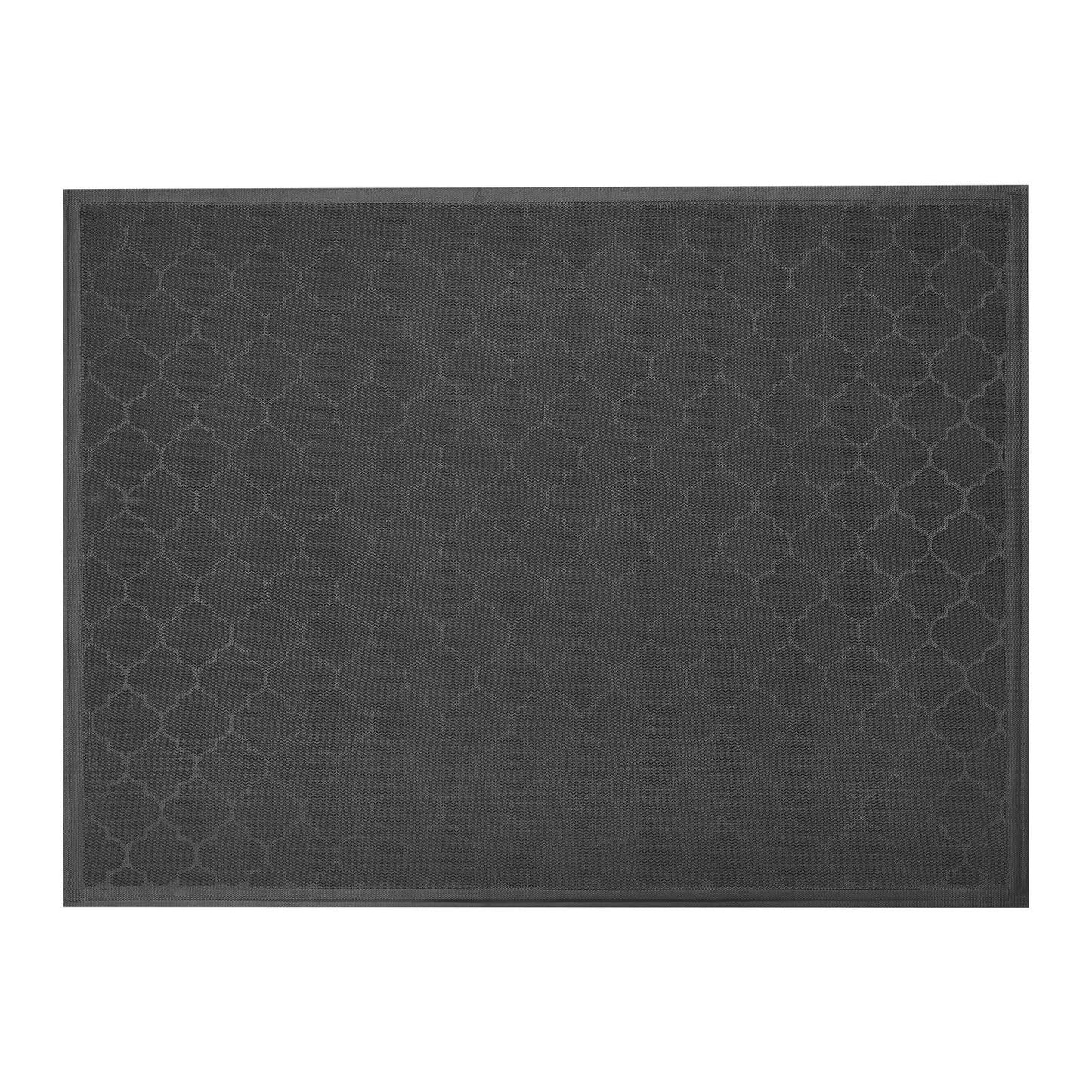 Front Door Mat, 1194 x 889 mm Commercial Floor Mat for Indoor and Outdoor, Modern Stylish Carpet with TPE Backing, Heavy Duty Washable Entry Industrial Rug for Hallway, Balcony, Garage, Brown