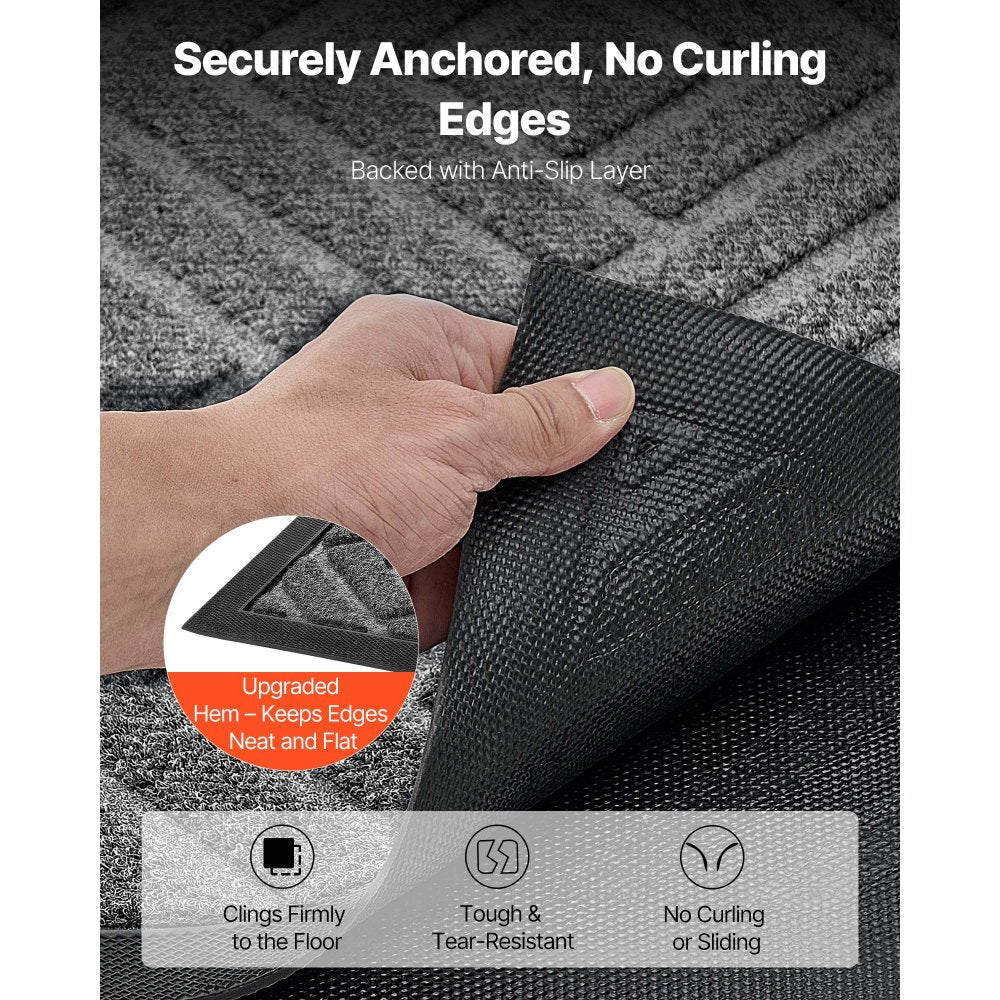 Front Door Mat, 1562 x 914 mm Commercial Floor Mat for Indoor and Outdoor, Modern Stylish Carpet with TPE Backing, Heavy
