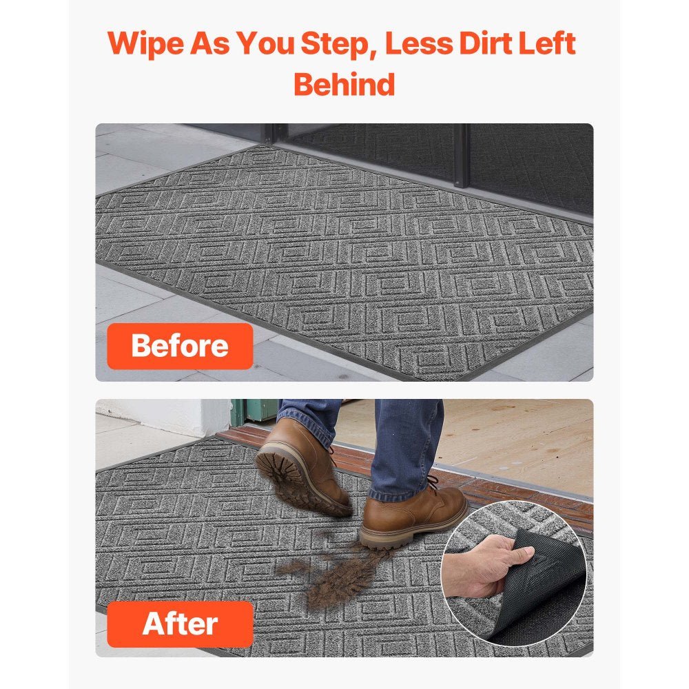 Front Door Mat, 1562 x 914 mm Commercial Floor Mat for Indoor and Outdoor, Modern Stylish Carpet with TPE Backing, Heavy