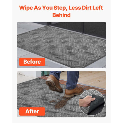 Front Door Mat, 1562 x 914 mm Commercial Floor Mat for Indoor and Outdoor, Modern Stylish Carpet with TPE Backing, Heavy