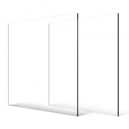 2-Pack Plexiglass Acrylic Sheets 610 x 914 mm Plastic Sheets 6 mm Thick