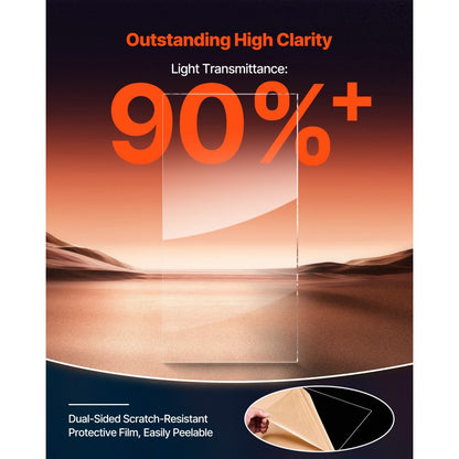 VEVOR 2-Pack Plexiglass Acrylic Sheets 610 x 1219 mm Plastic Sheets 3 mm Thick