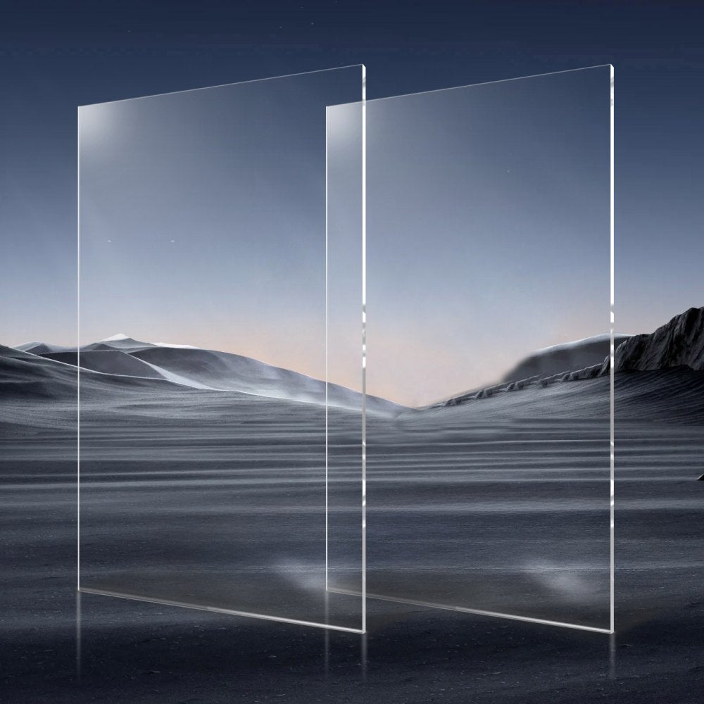 VEVOR 2-Pack Plexiglass Acrylic Sheets 610 x 1219 mm Plastic Sheets 3 mm Thick
