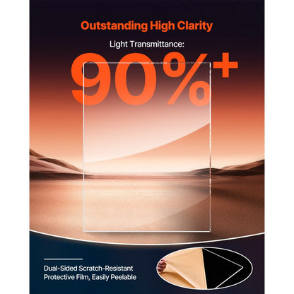 VEVOR 1-Pack Plexiglass Acrylic Sheet 914 x 1219 mm Plastic Sheet 6 mm Thick