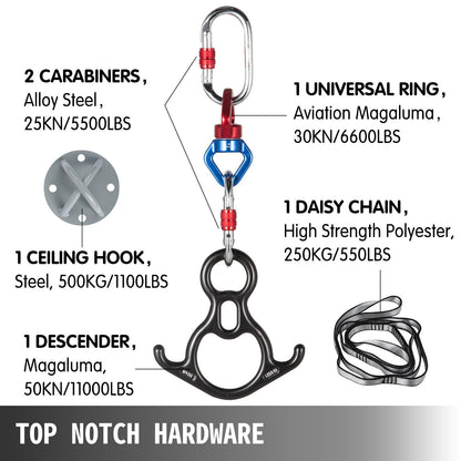 10m Aerial Yoga Swing Kit: Acrobatic Hammock for Indoor & Outdoor Use