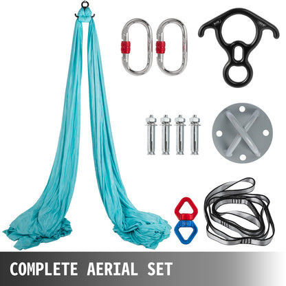 VEVOR Aerial Silks 10 Meters Long Yoga Swing Kit Yoga Hammock Flying Dance Aerial