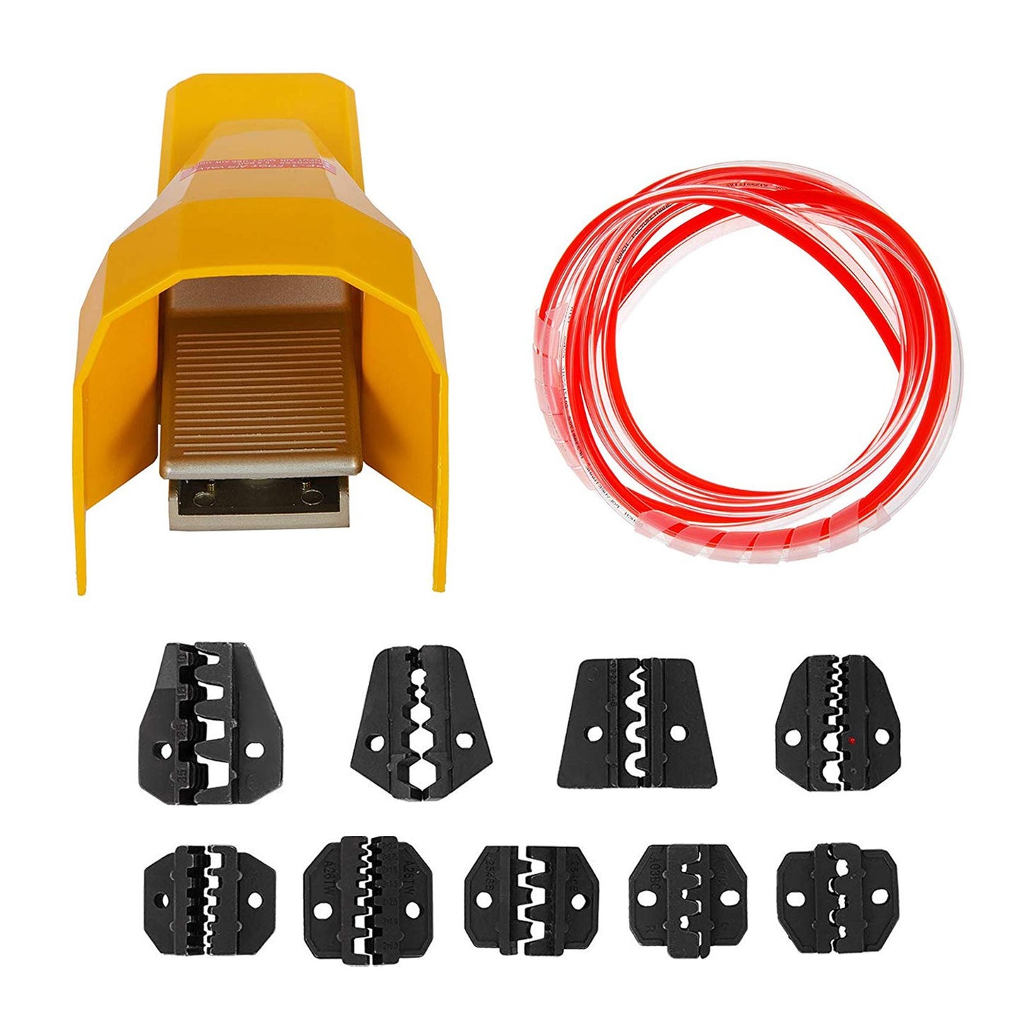 VEVOR Pneumatic Crimping Tool Am-10, Air Powered Wire Terminal Crimping Machine