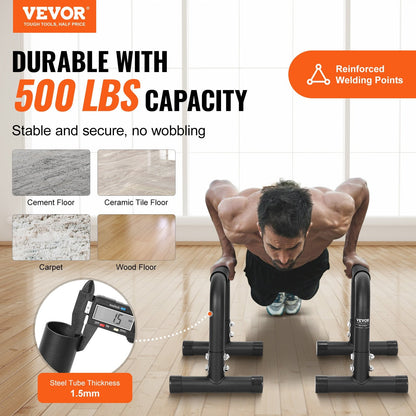 Heavy Duty Dip Stand Station, 227 kg Capacity, for Home Gym & Outdoor Fitness