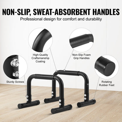 Heavy Duty Dip Stand Station, 227 kg Capacity, for Home Gym & Outdoor Fitness