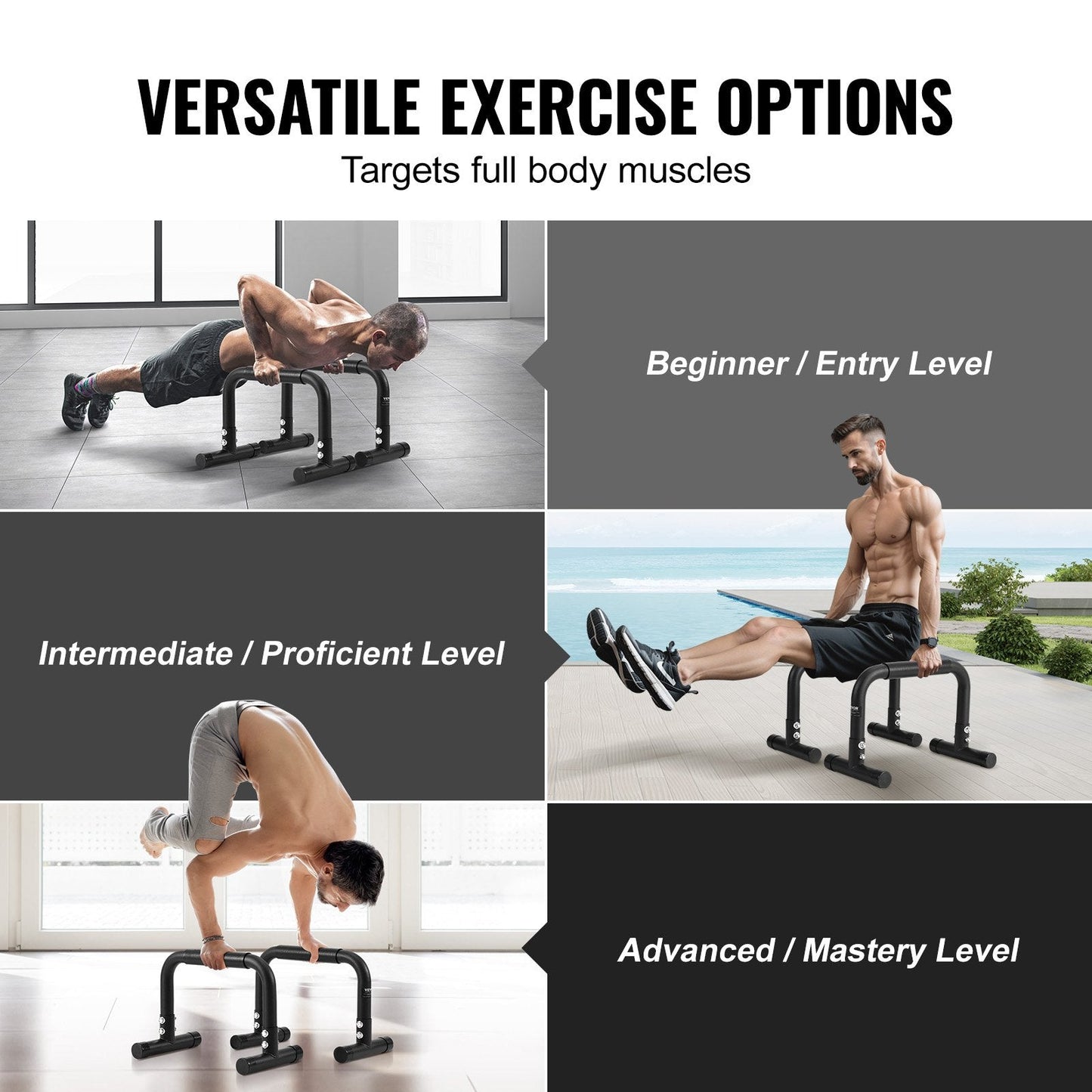 Heavy Duty Dip Stand Station, 227 kg Capacity, for Home Gym & Outdoor Fitness