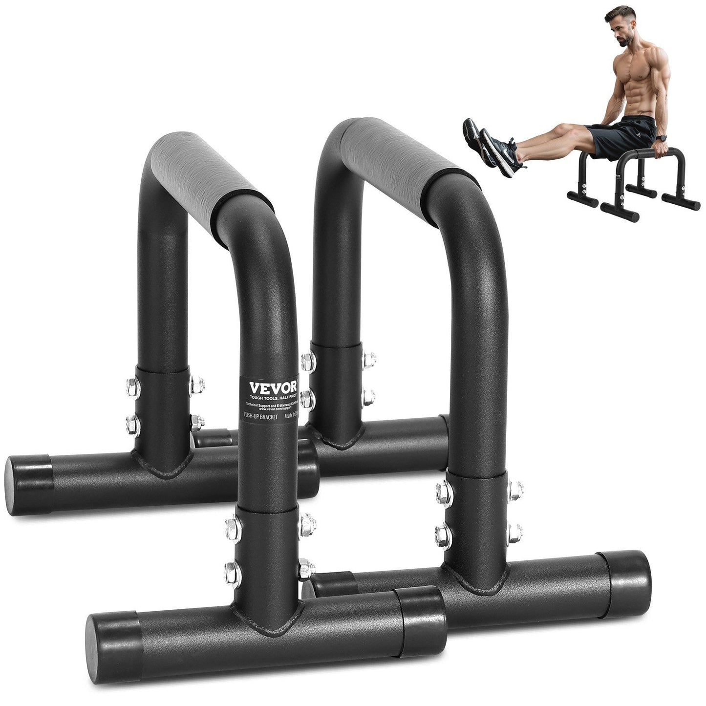 Heavy Duty Dip Stand Station, 227 kg Capacity, for Home Gym & Outdoor Fitness