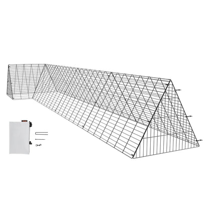 Portable 4m Chicken Tunnel with Corner Frame for Outdoor Use