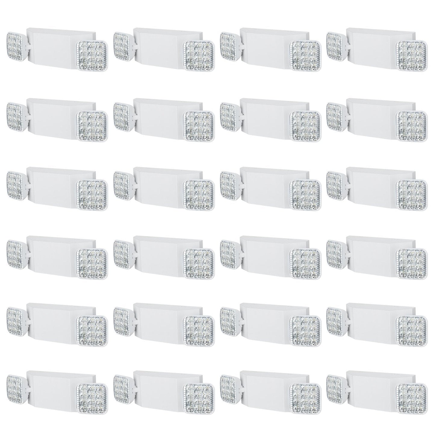 24-Pack Commercial LED Exit Lights with Backup Battery, 3-Hour Emergency Use