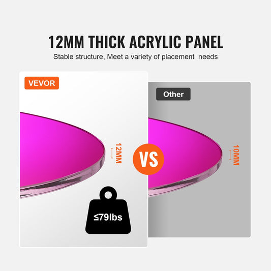 Colorful Acrylic Coffee Table, 0.35m High, 25kg Load Capacity, Living Room Decor