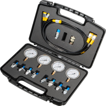 VEVOR Hydraulic Pressure Test Kit 10/25/40/60 Mpa Hydraulic Pressure Gauges with