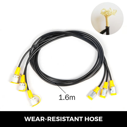 Hydraulic Pressure Test Kit with Gauges & 1.6m Hose for Construction Machinery