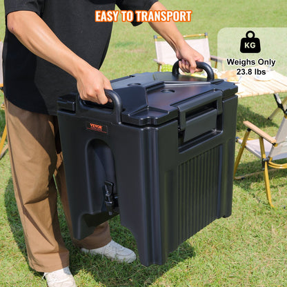 37.6 L Thermal Drink Dispenser with 30 mm Insulation, Ideal for Restaurants