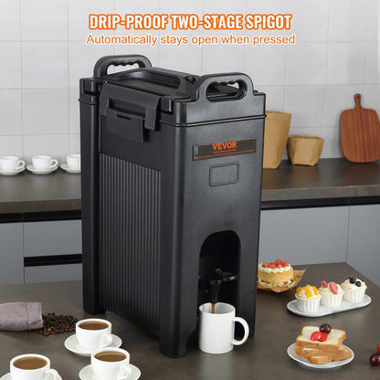 Insulated 18.9L Thermal Drink Dispenser with Precision Faucet for Hot & Cold Beverages