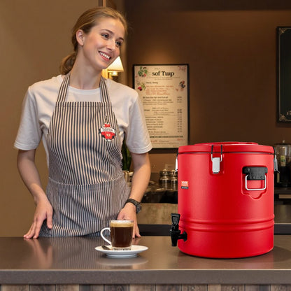VEVOR Insulated Beverage Dispenser for Hot and Cold Drinks 8 Gal/30L Cooler Jug