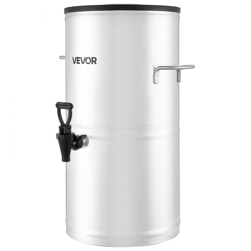 VEVOR Ice Tea Dispenser 4 Gal/15L for Iced Tea Juice Coffee 304 Stainless Steel