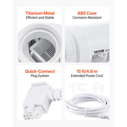 Salt Water Chlorinator System W3T-Cell-15 for In-Ground Pool 40000 Gallons