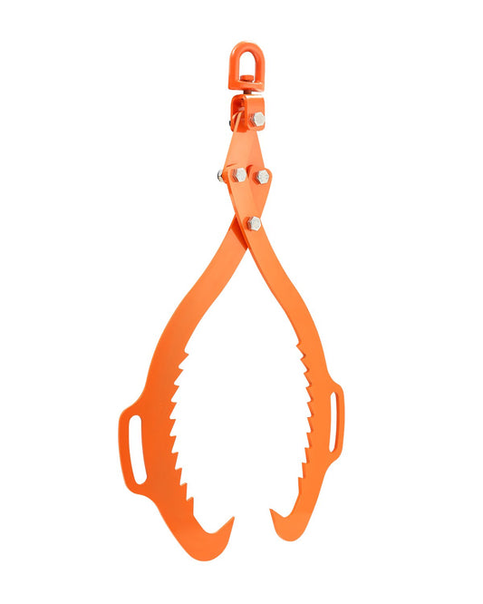 VEVOR 32in Log Lifting Tongs 2 Claw Solid Steel Log Grapple Swivel Log Tools