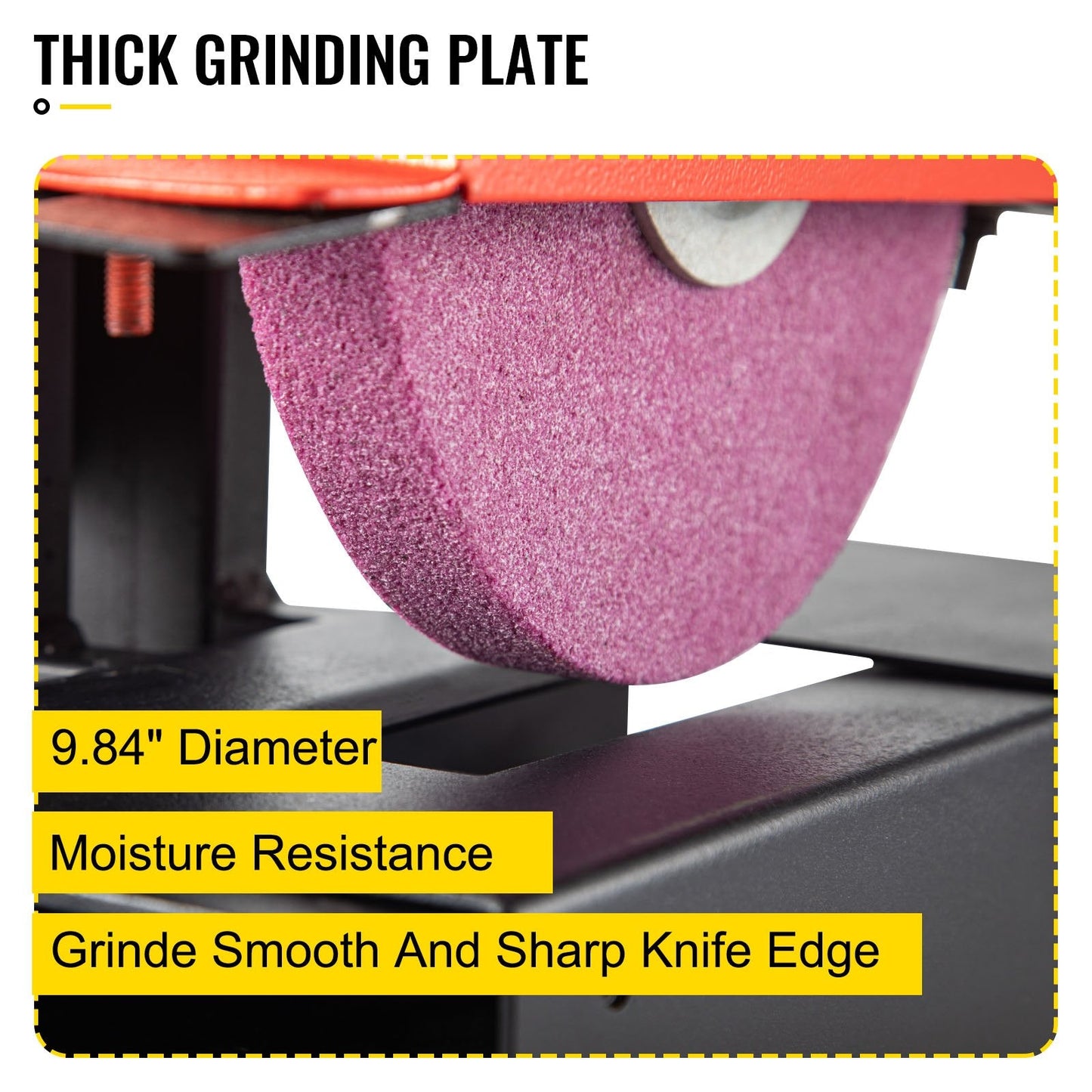 1 HP Lawn Mower Blade Grinder, 750W, 1700 RPM, 25 cm Plate, 34 kg Bench Tool