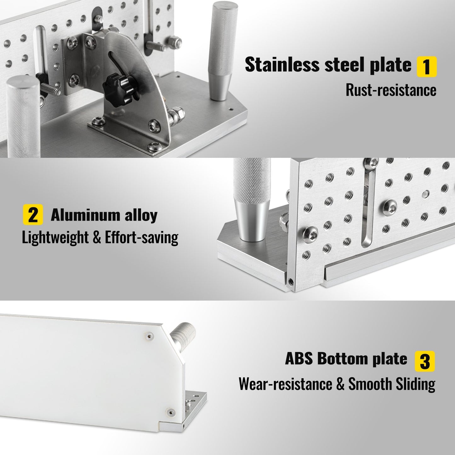 VEVOR Belt Grinder Knife Jig, 9-4/5\'\' Long Sharpening Locator, 85°~ 115°Adjustable