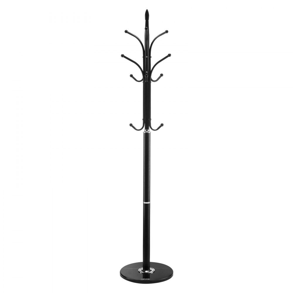 VEVOR Freestanding Coat Rack Coats Tree Stand with Stable Marble Base & 6 Hooks
