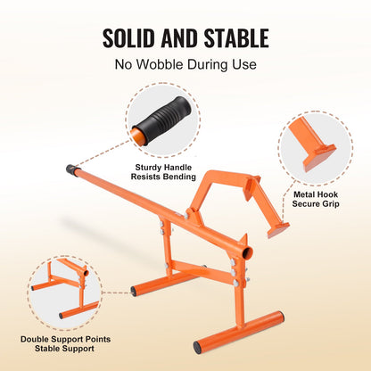 VEVOR Timberjack 46.5 in Heavy Duty Log Lifter for Max 15" Dia Logs Rolling