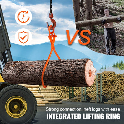 Heavy Duty Steel Log Lifting Tongs, 81.3cm, 700kg Capacity, Industrial Strength