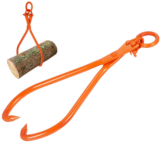 VEVOR Log Skidding Tongs, 81.3cm 2 Claw Log Lifting Tongs, Heavy Duty Steel Lumber