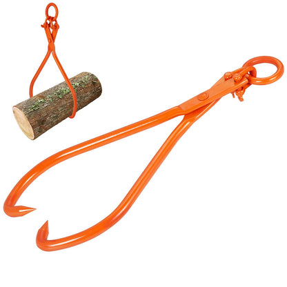 Heavy Duty Steel Log Lifting Tongs, 81.3cm, 700kg Capacity, Industrial Strength