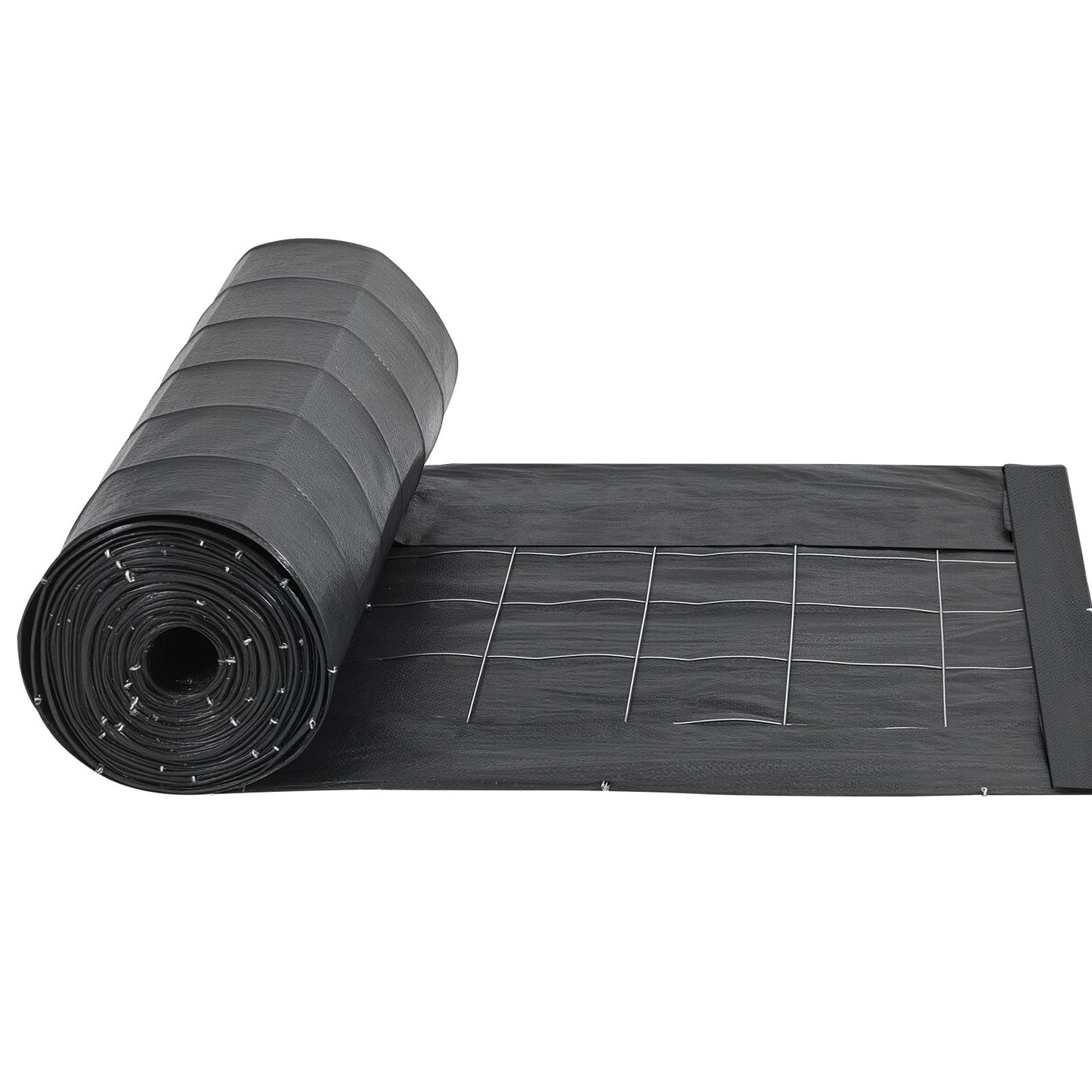 Silt Fence Fabric Rolls, 0.6×30.5 m Backed Wire Silt Fence, Erosion Control Fencing for Sediment Retention, Industrial Grade Temporary Tough Polypropylene Fabric for Construction Job Sites
