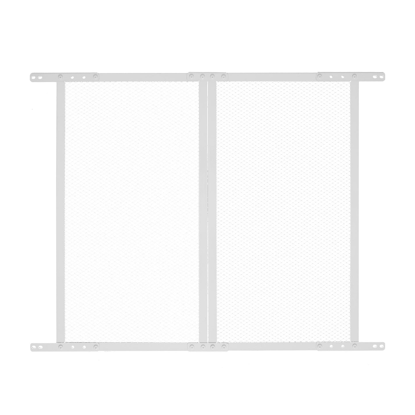 RV Screen Door Protector, 800 x 723.9 mm Door Grille, Easy to Install and Disassemble, Reinforced Breathable Protective Mesh, Aluminum Alloy Camper RV Entry Protector for Pet Protection, White