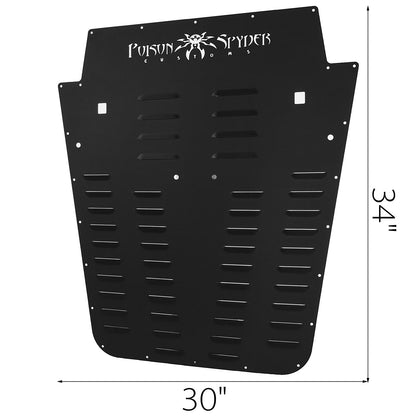 Black Aluminum Hood Louver for 2007-2018 Jeep Wrangler Series, Easy Install