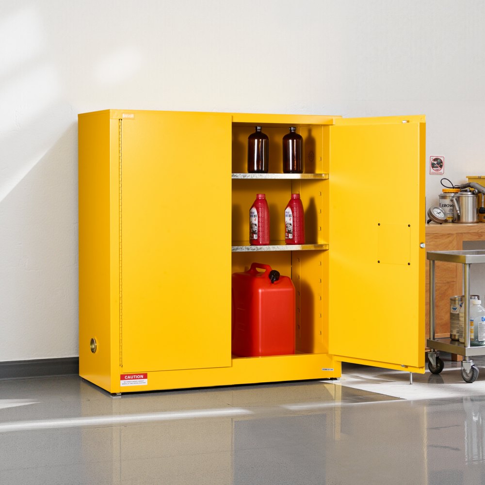 29Gal Flammable Storage Cabinet with Adjustable Shelf for Flammable Liquid