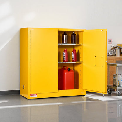 29Gal Flammable Storage Cabinet with Adjustable Shelf for Flammable Liquid