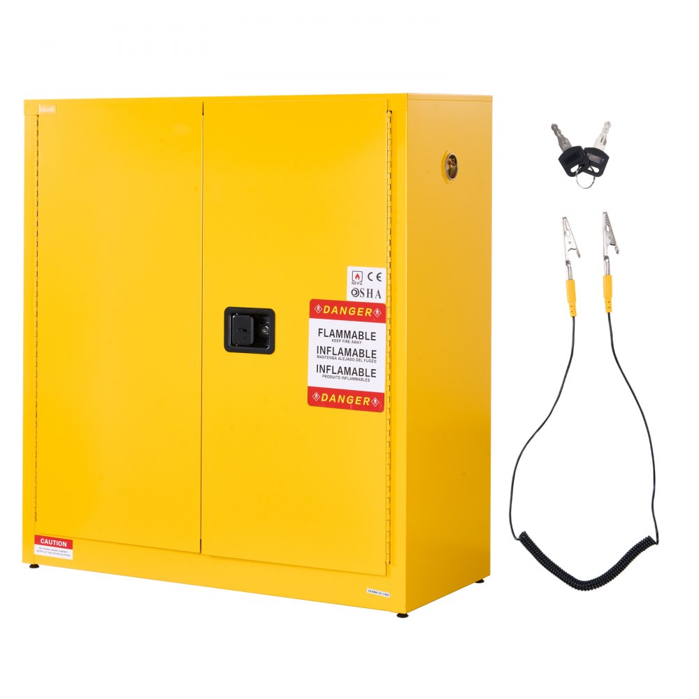 29Gal Flammable Storage Cabinet with Adjustable Shelf for Flammable Liquid