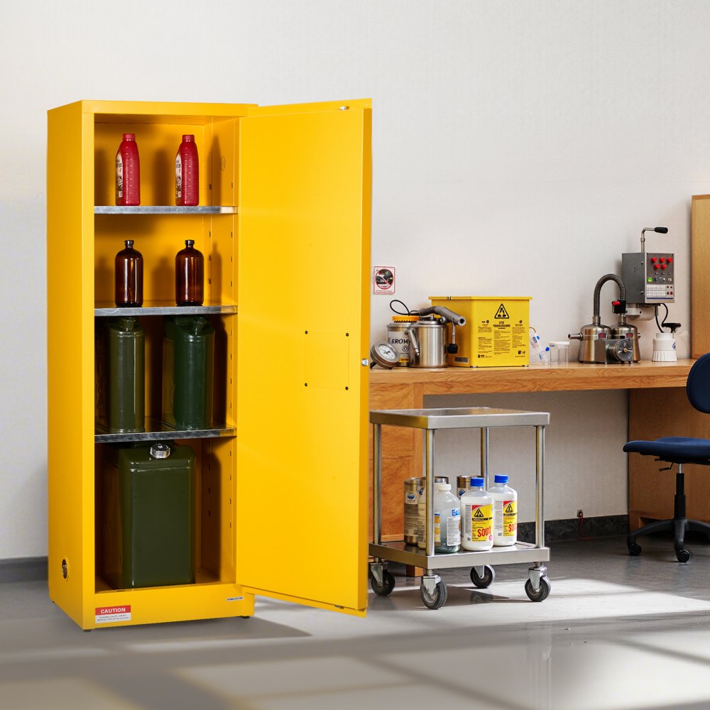 23Gal Flammable Storage Cabinet with Adjustable Shelf for Flammable Liquid