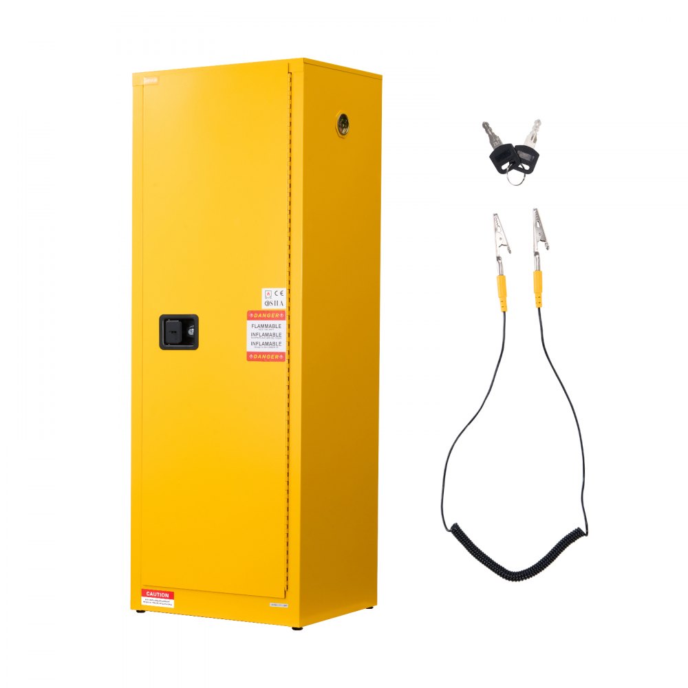 23Gal Flammable Storage Cabinet with Adjustable Shelf for Flammable Liquid