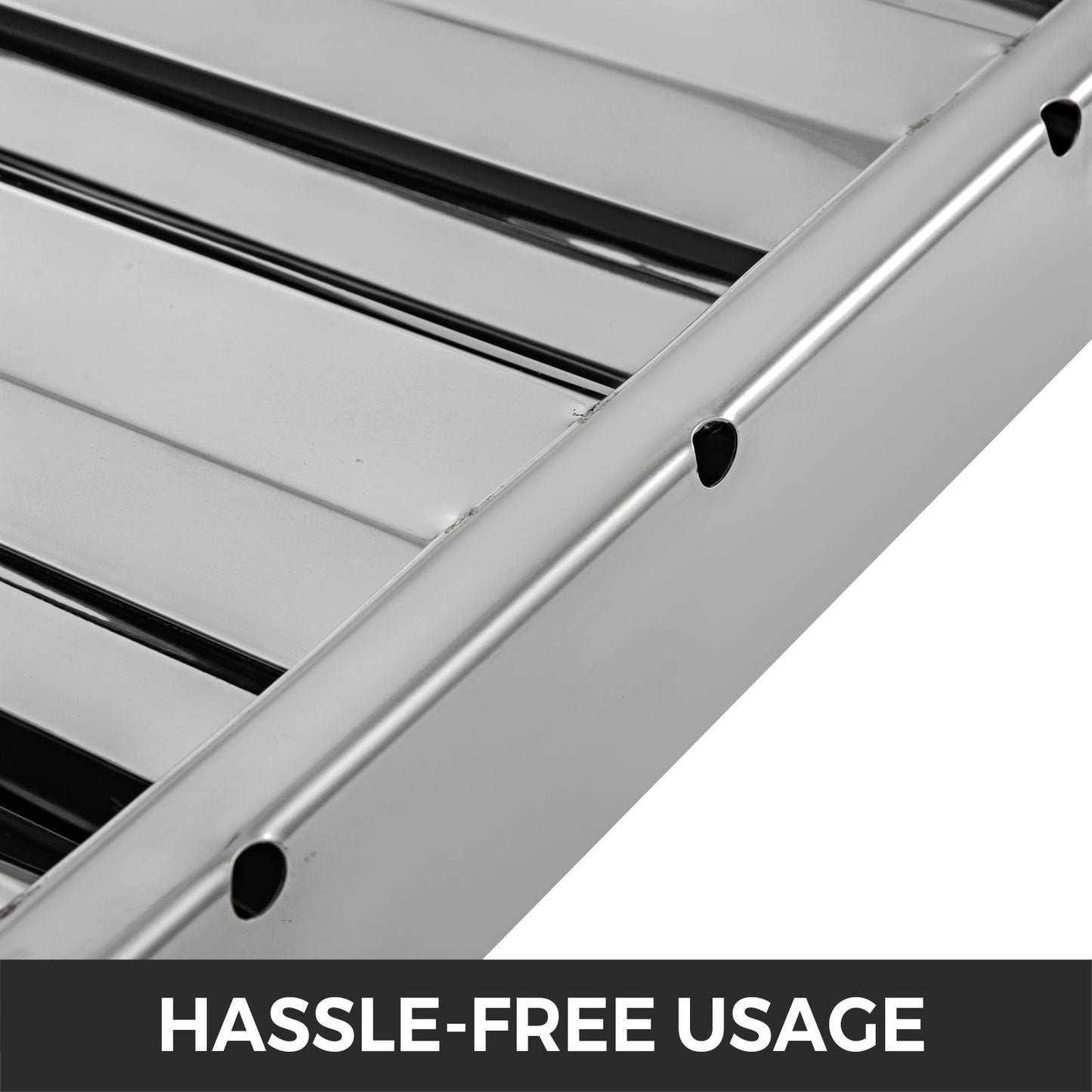 Commercial Kitchen Hood Filters, 6-Pack, 0.50 x 0.62m, 430 Stainless Steel, 4-Slot