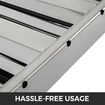 Commercial Kitchen Hood Filters, 6-Pack, 0.50 x 0.62m, 430 Stainless Steel, 4-Slot