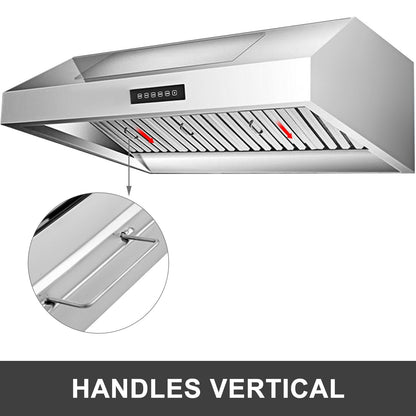 Commercial Kitchen Hood Filters, 6-Pack, 0.50 x 0.62m, 430 Stainless Steel, 4-Slot