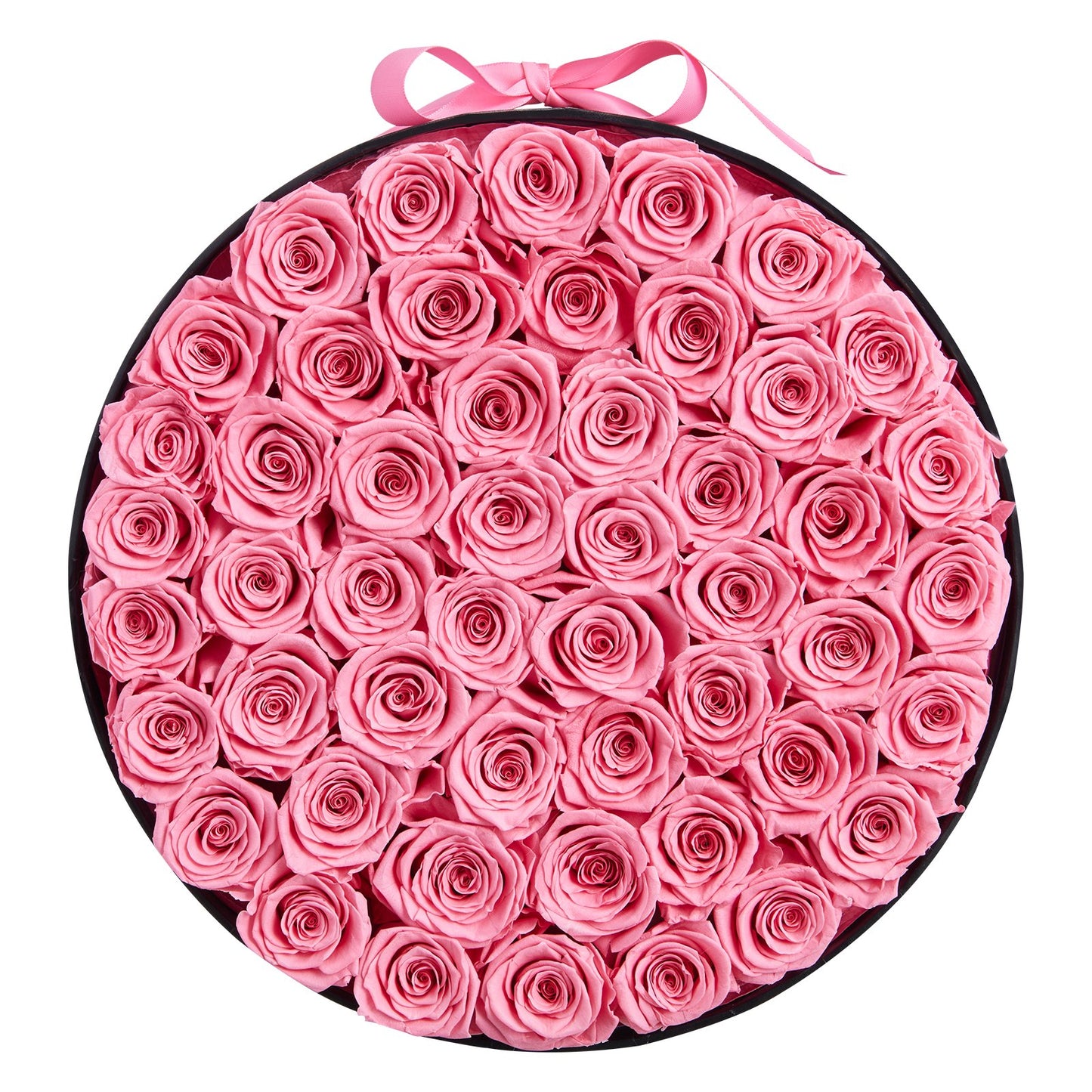Forever Flowers, 50 Preserved Roses in a Box, Eternal Flowers Immortal Bouquet Birthday Present for Delivery Prime Women Her Wife Mothers, Anniversary, Valentine's Day,Christmas, Sweet Pink