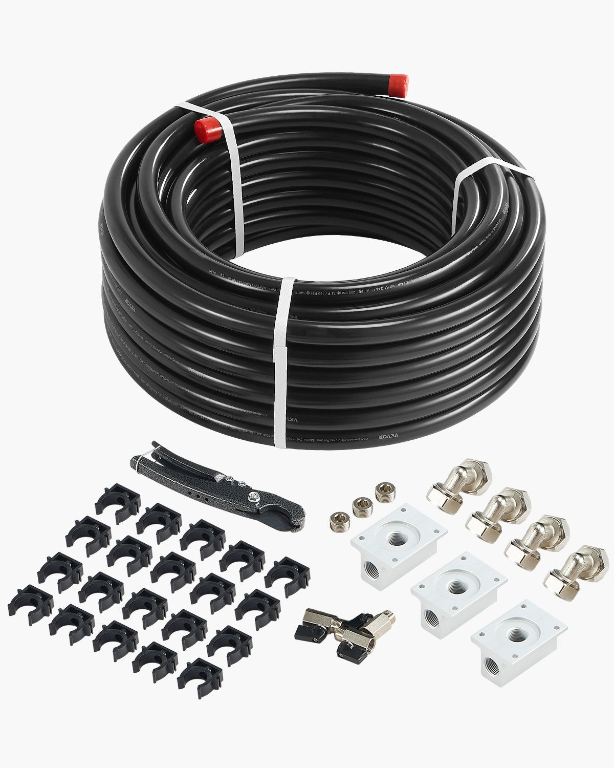 VEVOR Air Compressor Line Kit 3/4'' x 100FT PU Air Compressor Line Sys ...
